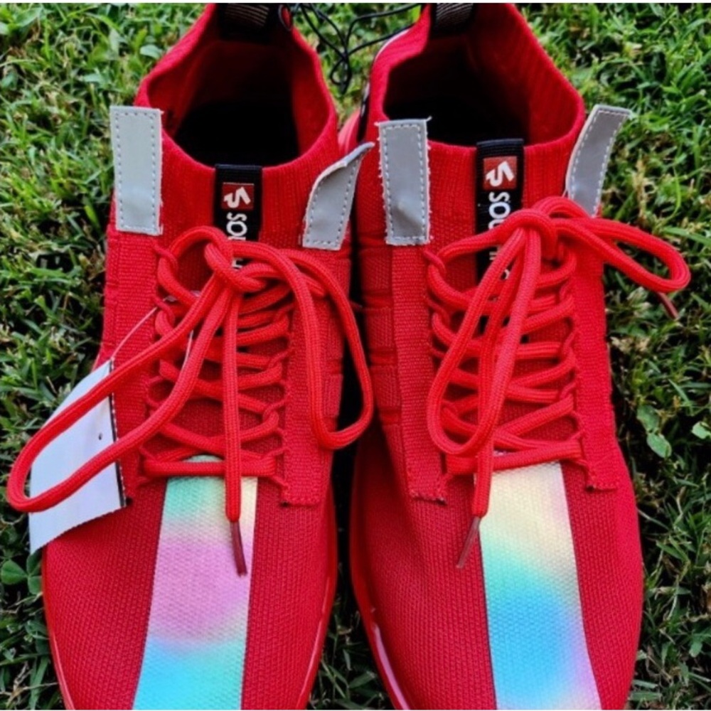 New South Pole Shoes 👟 Red Size 10 - Picture 2 of 5